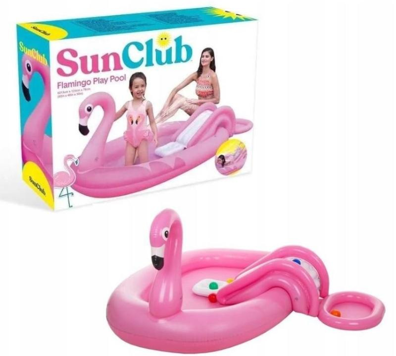 Bestway Dětský bazén Plameňák se skluzavkou a fontánou