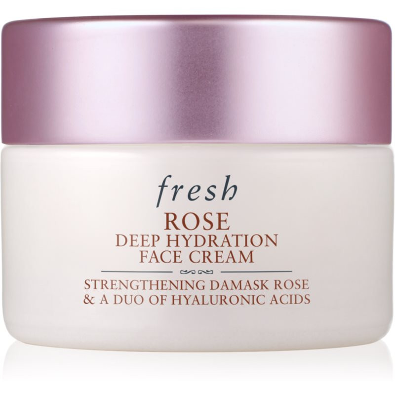 fresh Rose Deep Hydration Face Cream hydratační krém na obličej s kyselinou hyaluronovou 15 ml