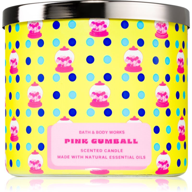 Bath & Body Works Pink Gumball vonná svíčka 411 g