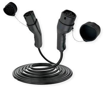 ROLINE Nabíjecí kabel pro elektromobily Typ2 - Typ2, 1x 32A, 7,4 kW, 5m