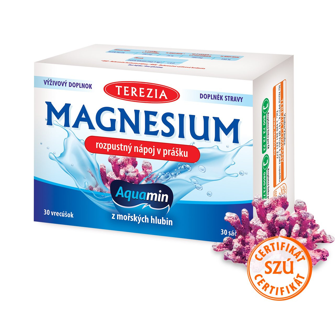 TEREZIA MAGNESIUM rozpustný nápoj v prášku 30 sáčků