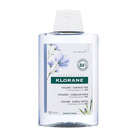 Klorane Organic Flax Volume šampon pro objem vlasů 200 ml pro ženy