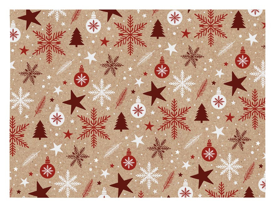 MFP 5811824 Balící papír vánoční KRAFT V297 100x70