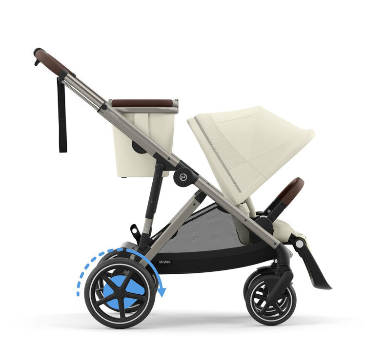 CYBEX Kočárek sourozenecký eGazelle S Almond Beige Gold