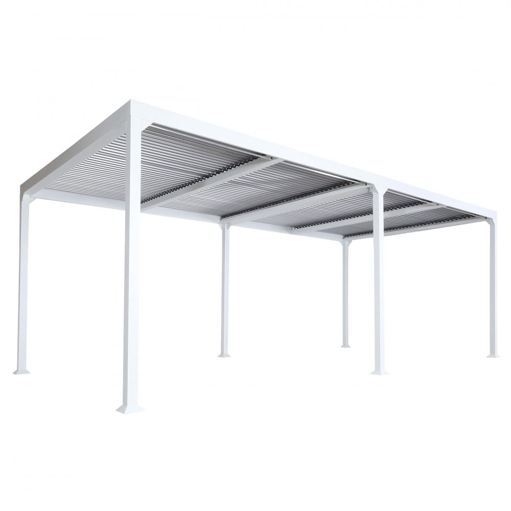 Bioklimatická pergola HWC-L46 3x6 Bílá