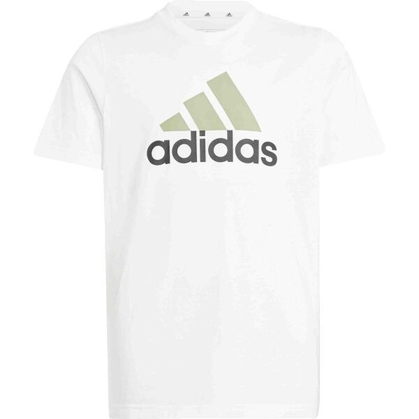 adidas ESSENTIALS TWO-COLOR BIG LOGO Juniorské triko, bílá, velikost