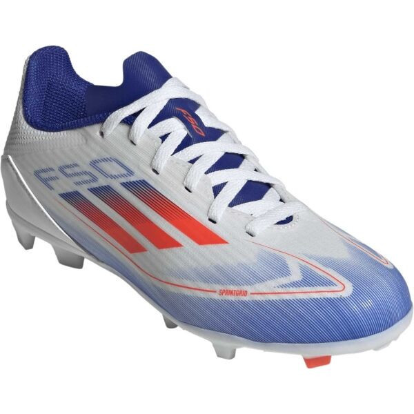 adidas F50 LEAGUE FG/MG J Dětské kopačky, bílá, velikost