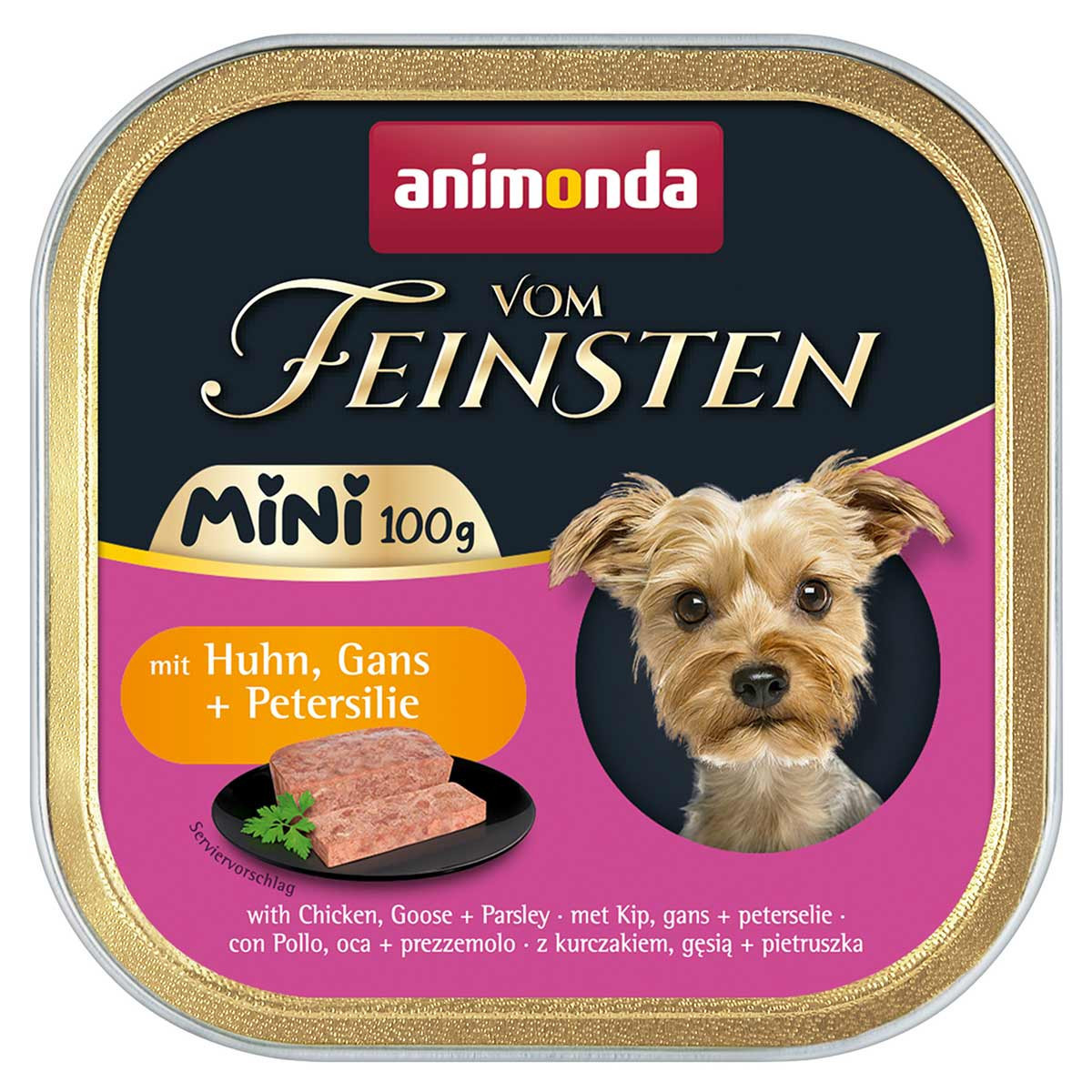 Animonda vom Feinsten Adult Mini 32 x 100 g - s kuřecím, husím a petrželí