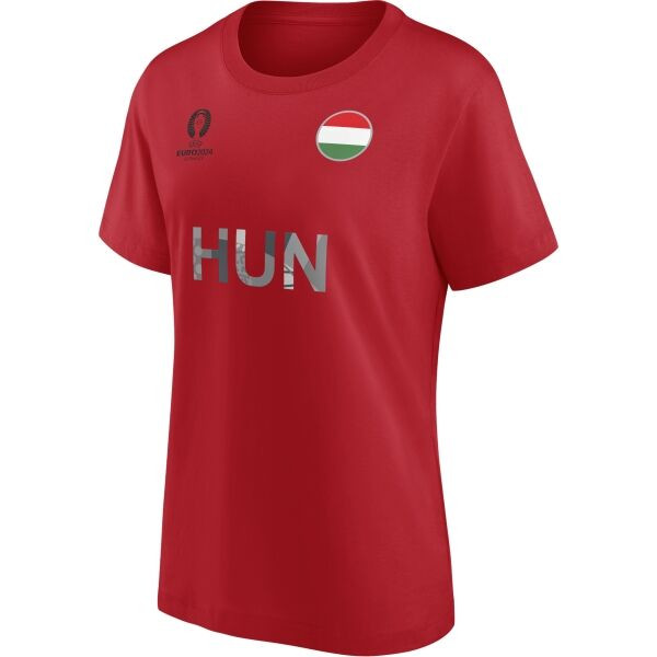 FANATICS UEFA EURO 2024 HUNGARY NATION FLAG Dámské triko, červená, velikost