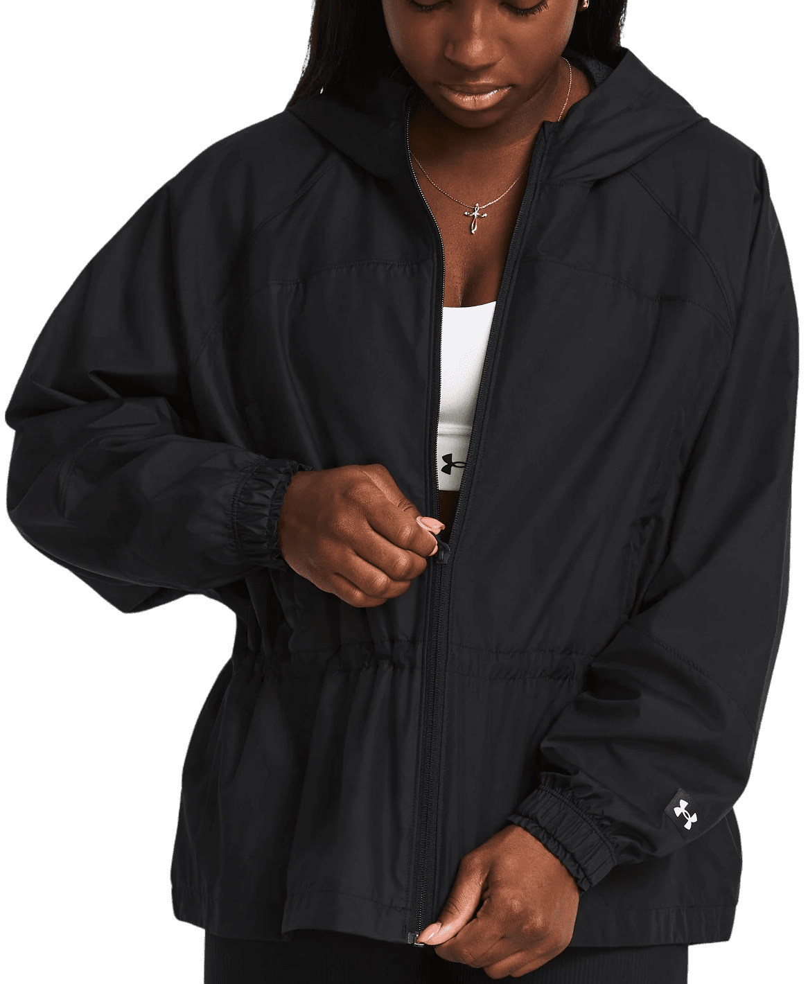 Bunda s kapucí Under Armour Vanish Elite Woven Full-Zip Oversized Jacket