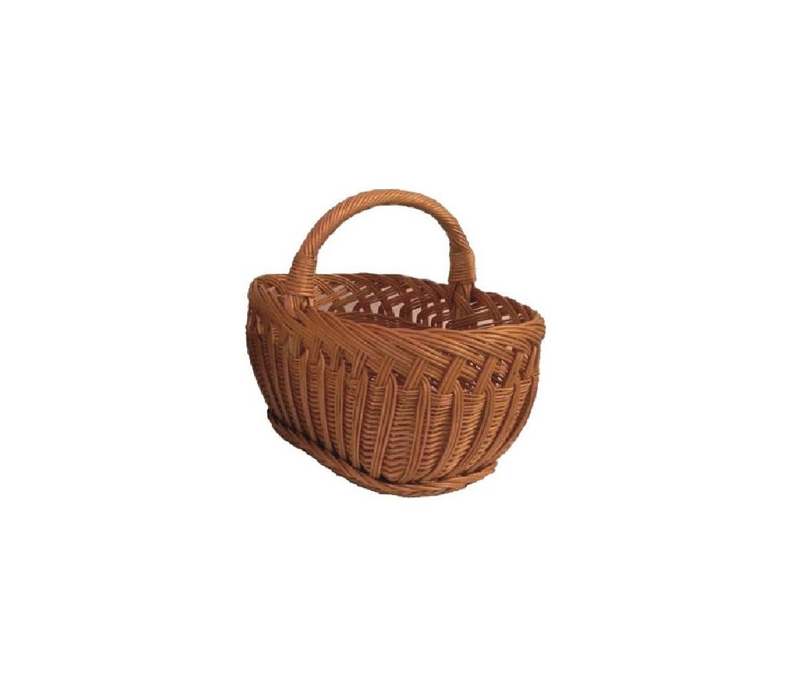 Lienbacher Proutěný koš na dřevo s držadlem 41x52 cm