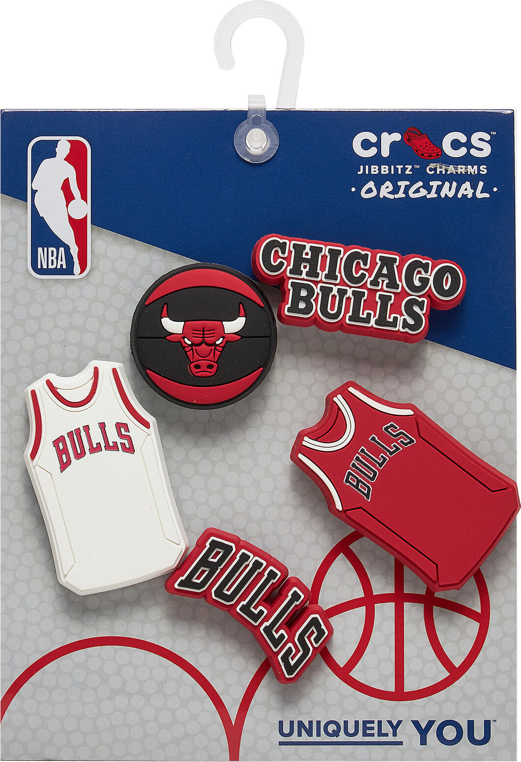 Ozdoba na obuv Crocs Jibbitz Nba Chicago Bulls 5pck 10011280 Barevná