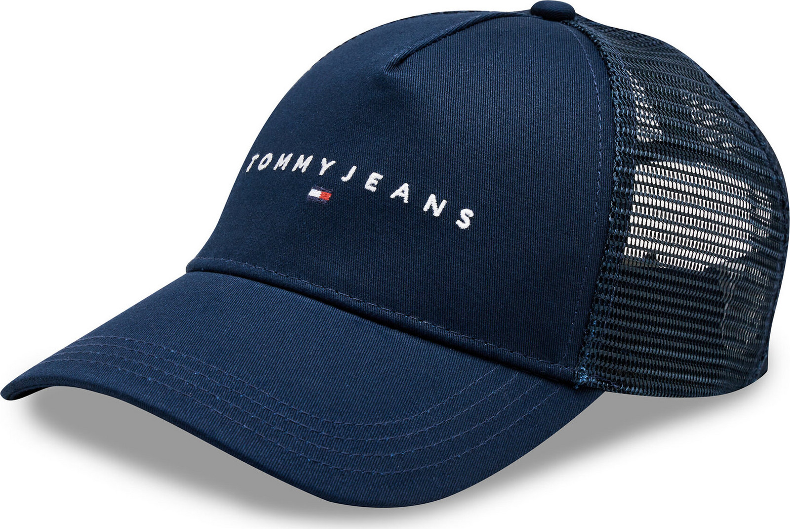 Kšiltovka Tommy Jeans Tjm Linear Logo Trucker Cap AM0AM12424 Tmavomodrá