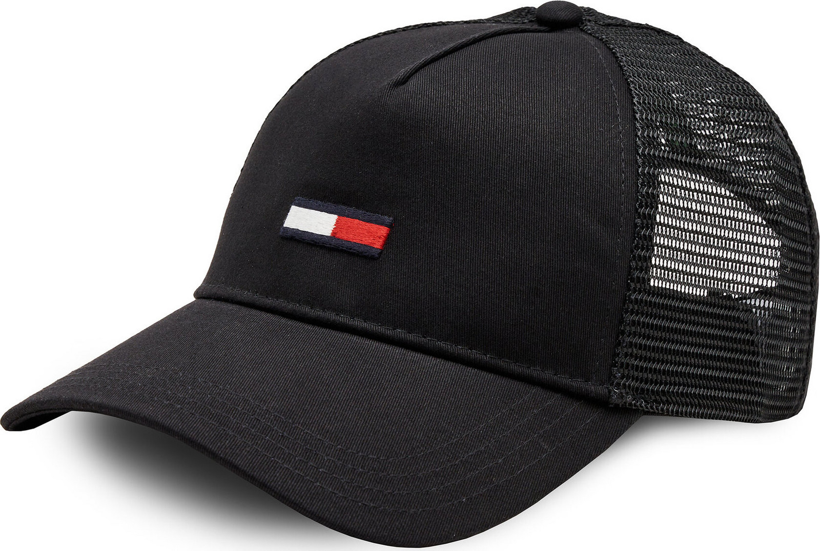 Kšiltovka Tommy Jeans Tjm Elongated Flag Trucker Cap AM0AM12425 Černá