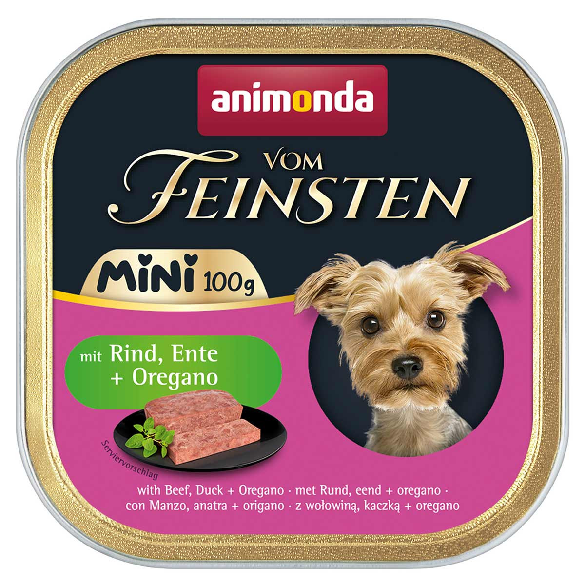 Animonda vom Feinsten Adult Mini 64 x 100 g – výhodné balení - s drůbežím, lososem a koprem