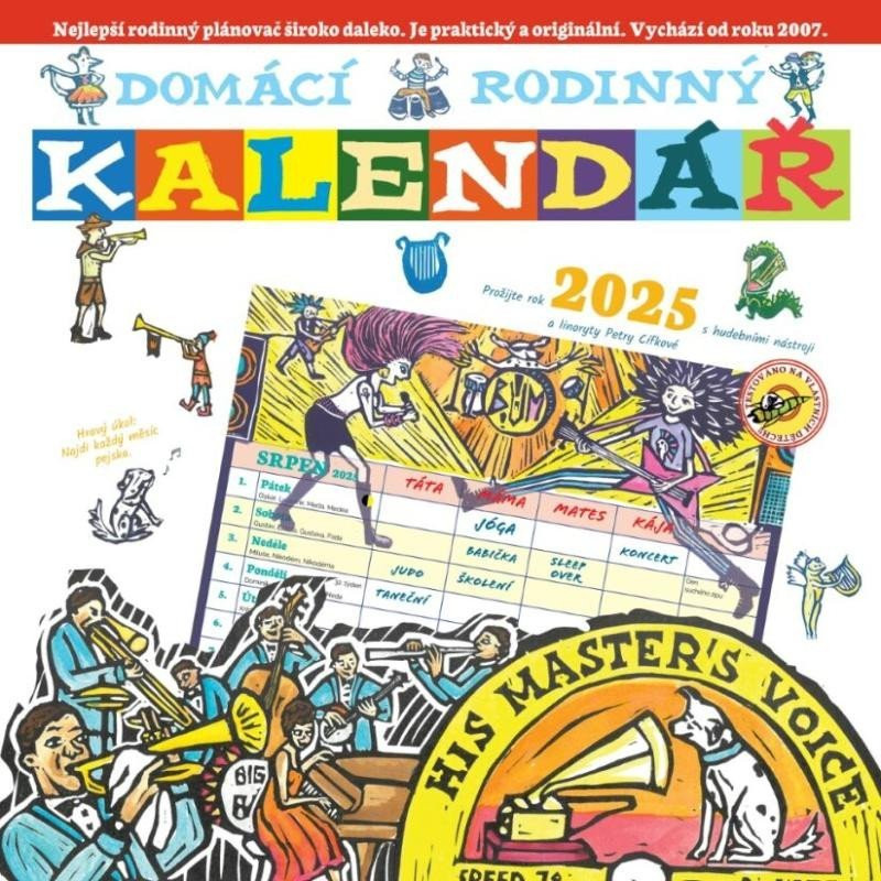 Domácí rodinný kalendář 2025 - Pavla Köpplová