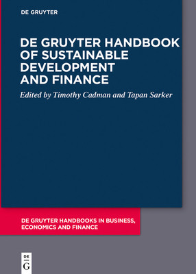 de Gruyter Handbook of Sustainable Development and Finance (Cadman Timothy)(Paperback)