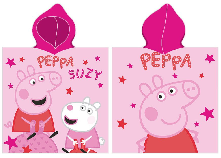 Dětské pončo Prasátko Pepina a Suzy na Skákacím Míči