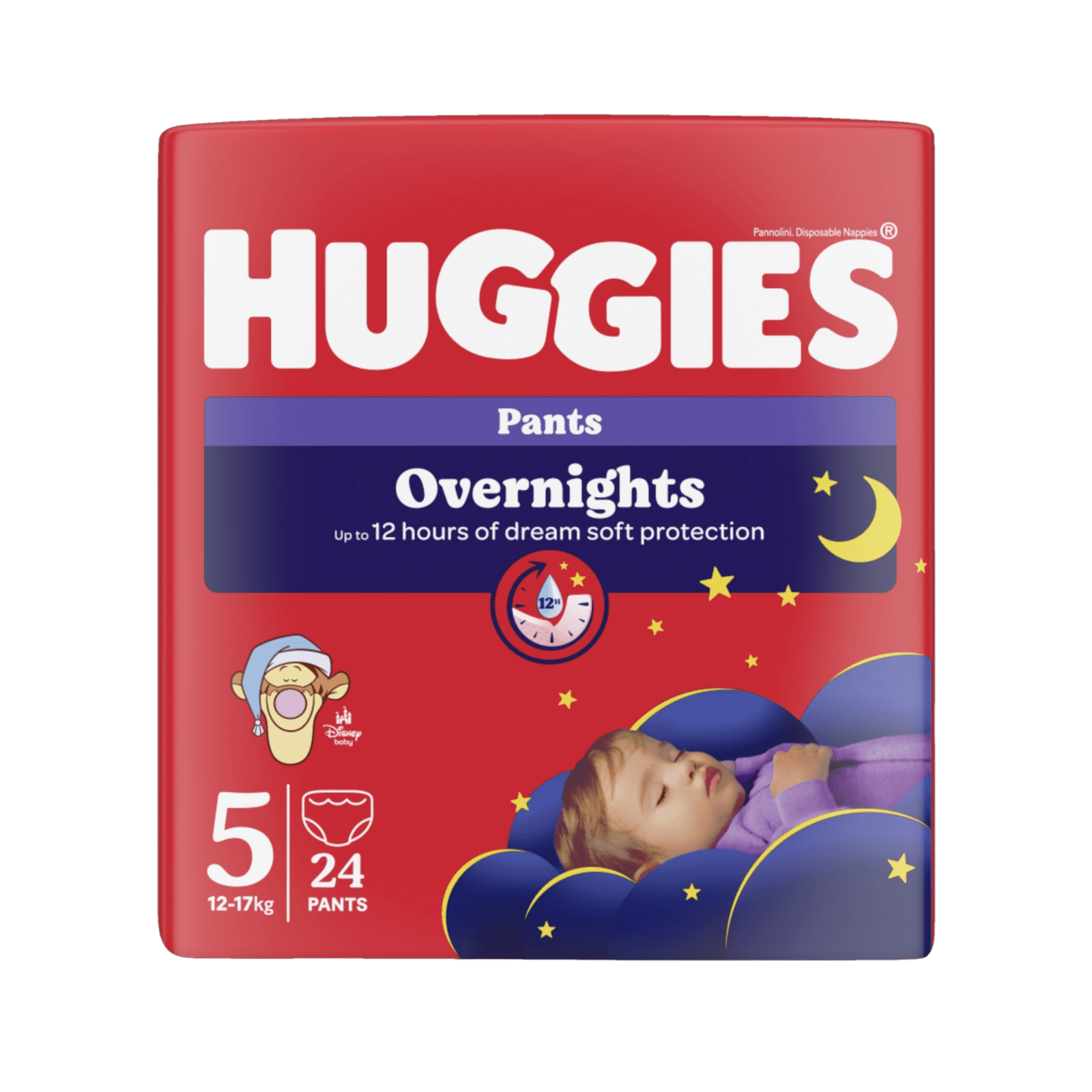 HUGGIES Overnights Pants 5, 24 ks