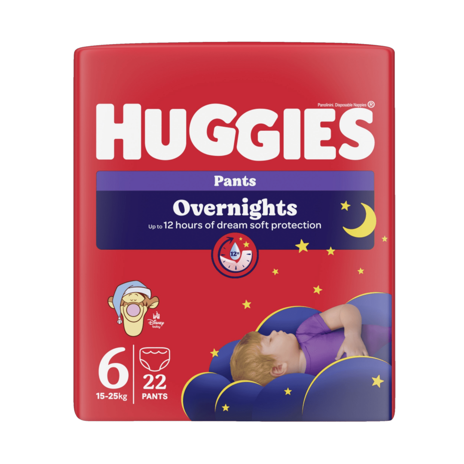 HUGGIES Overnights Pants 6, 22 ks