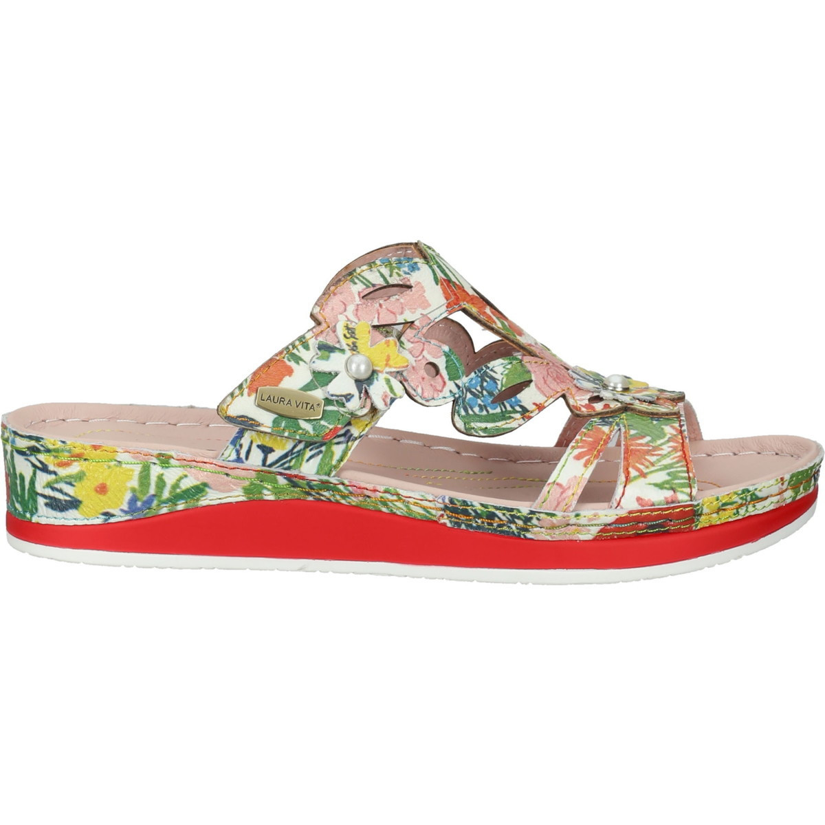 Laura Vita  Pantoletten  Červená