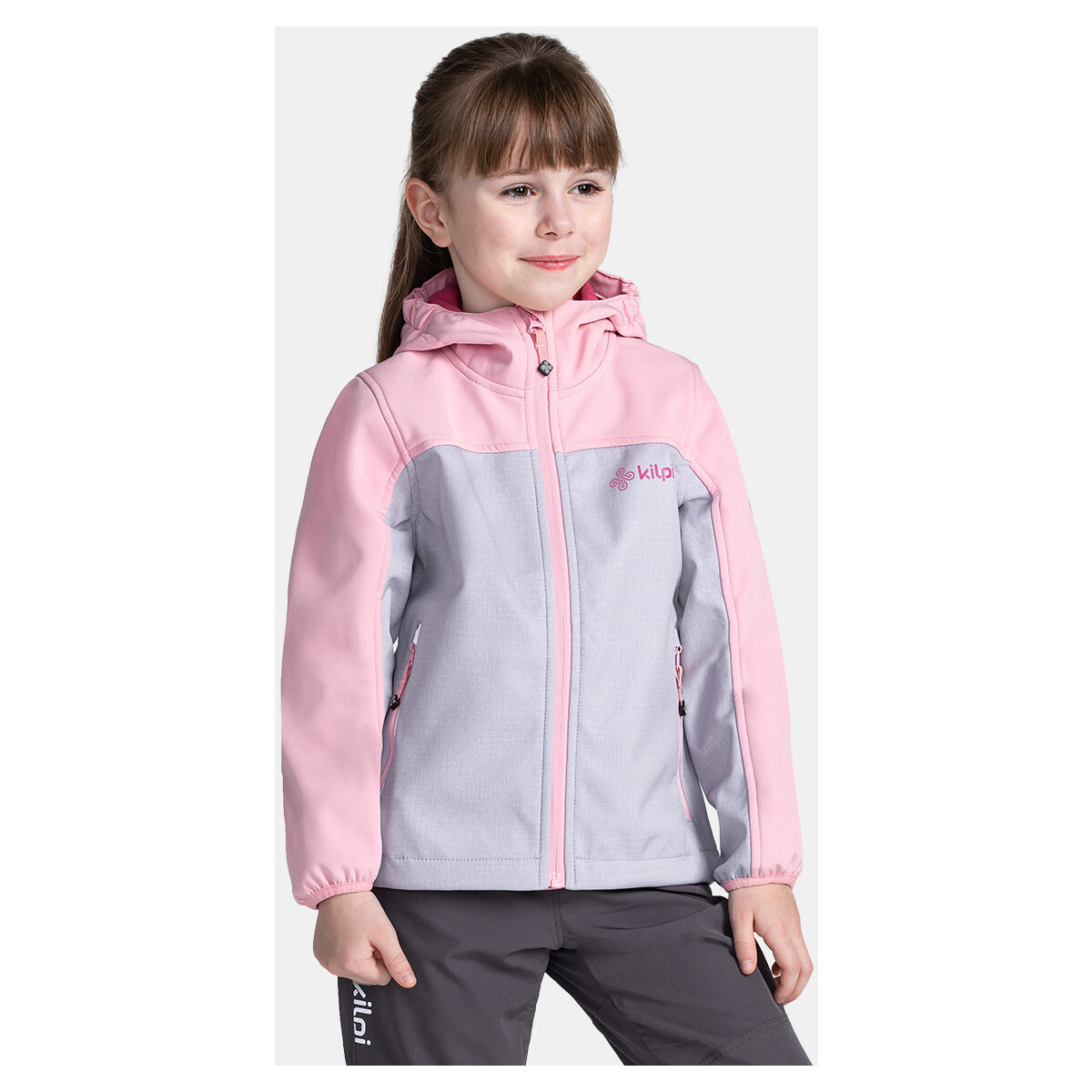 Kilpi  Dívčí softshellová bunda  RAVIA-J  Růžová