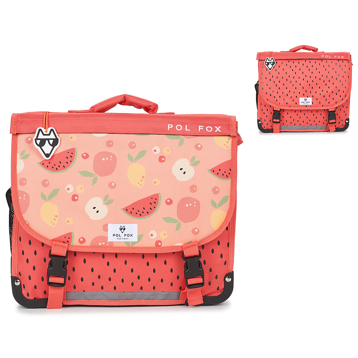 Pol Fox  CARTABLE TUTTI FRUTTI 38 CM  Růžová