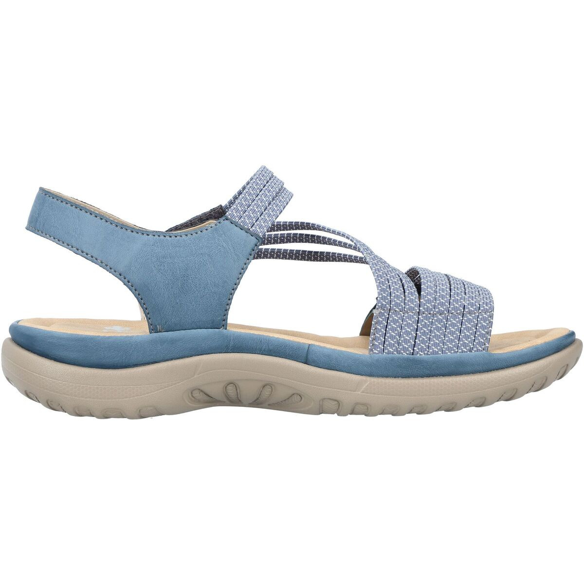 Rieker  Sandalen  Modrá