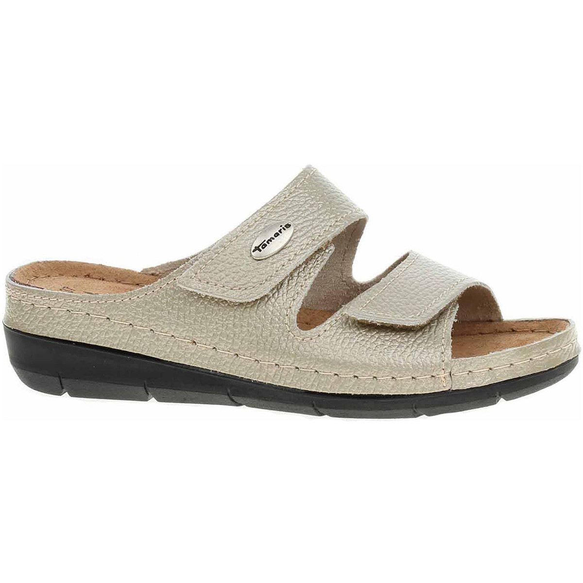 Tamaris  Dámské pantofle  1-27510-41 light gold met  Zlatá