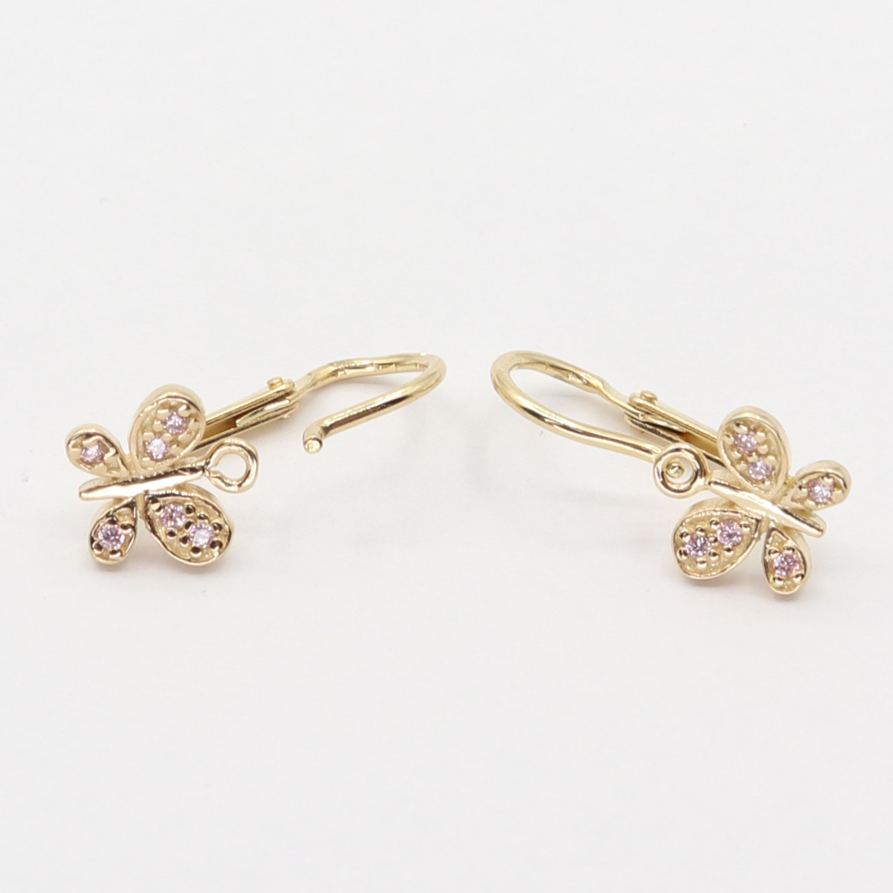 Zlaté náušnice C2748P