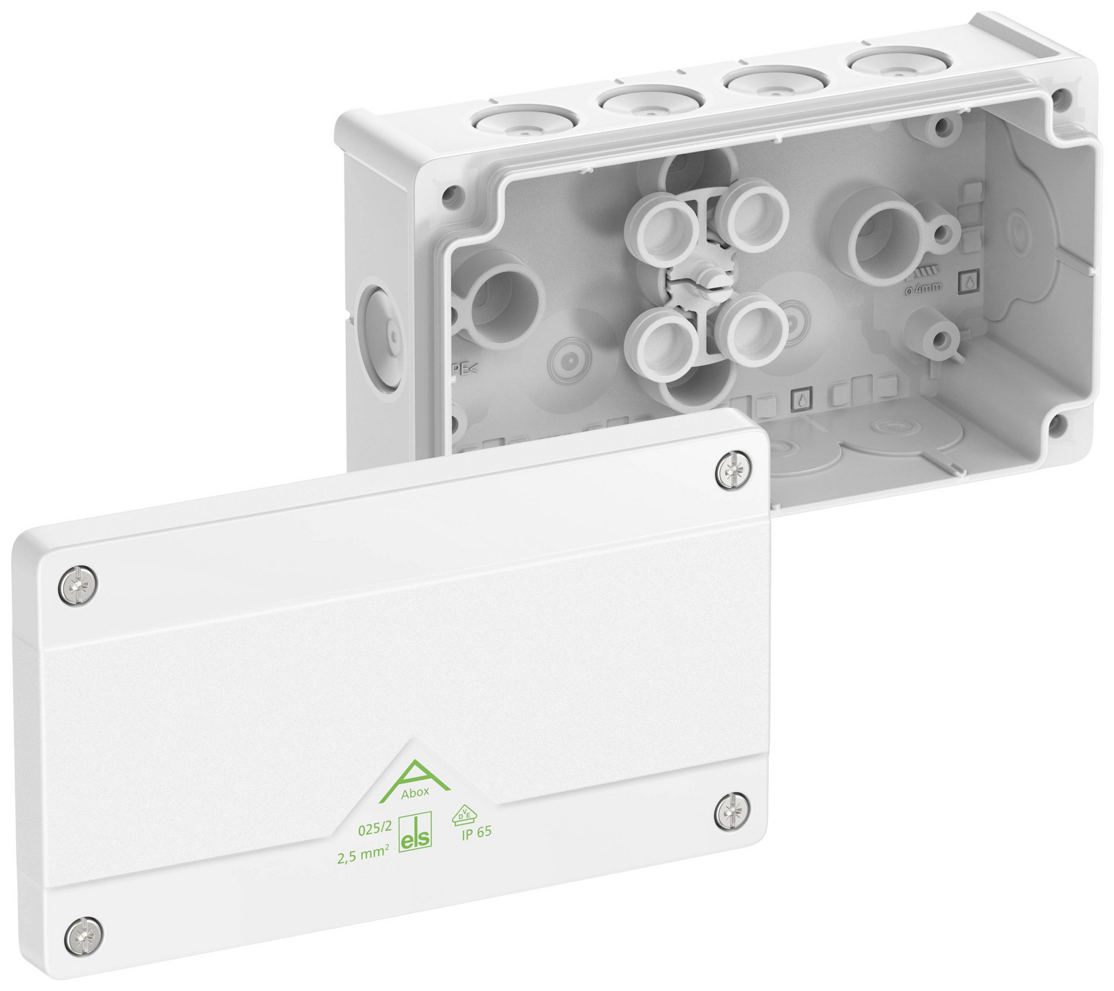 Krabice Spelsberg Abox 025/2-L/w IP66 bílá 152x87x52mm 80210201