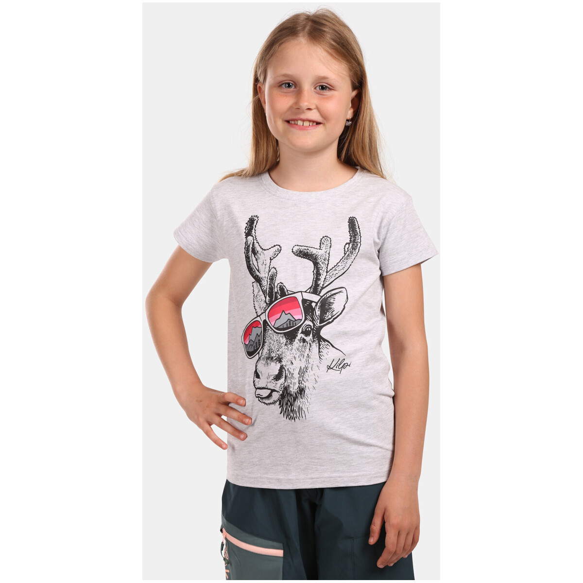 Kilpi  Dívčí bavlněné tričko  MALGA-JG  Bílá