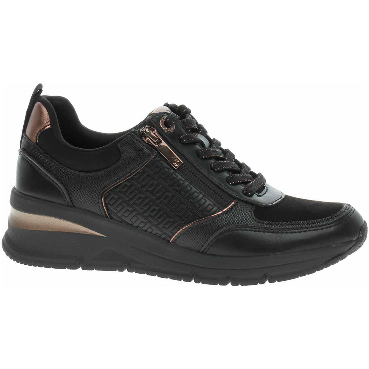 Tamaris  Dámské polobotky  1-23721-42 black-copper  Černá