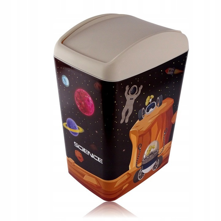 KOZÁČEK Koš odpadkový výklopný  5L  COSMOS dekor