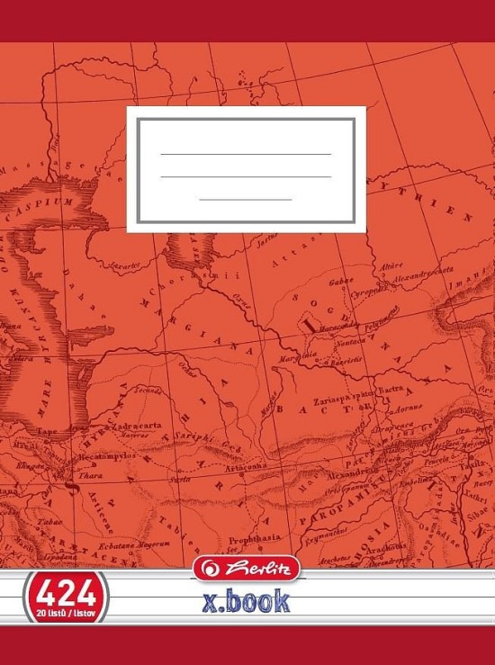 Herlitz Školní sešit 424 - A4, linkovaný, 20 listů s okrajem