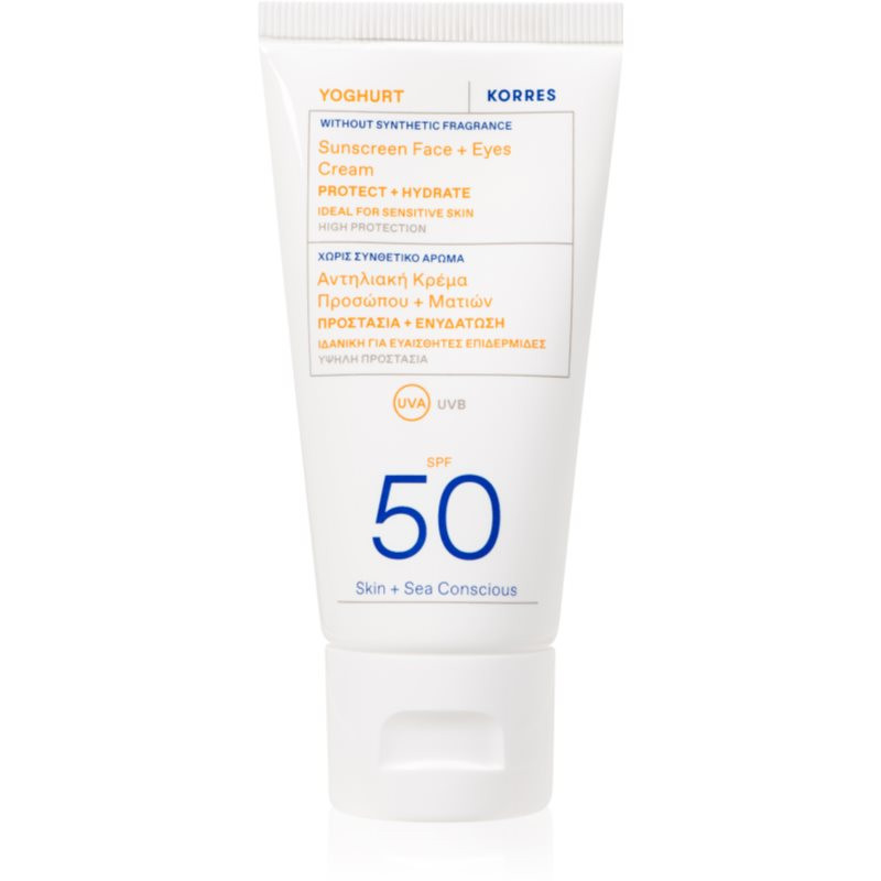Korres Yoghurt ochranný krém na obličej a oční okolí SPF 50 50 ml
