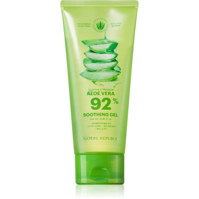 NATURE REPUBLIC Soothing & Moisture Aloe Vera 92% Soothing Gel zklidňující hydratační gel pro citlivou pokožku 250 ml