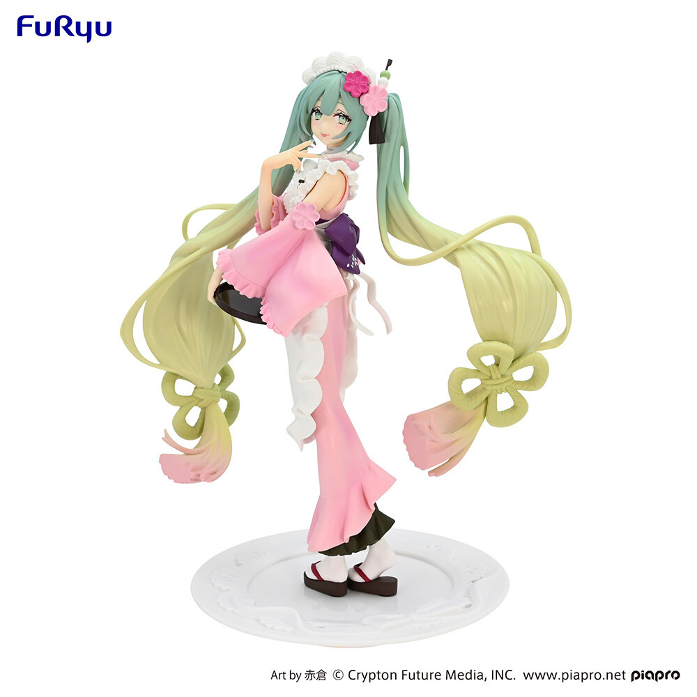 Soška Exceed Creative Hatsune Miku (Matcha Green Tea Parfait Cherry Blossom Ver) 20 cm