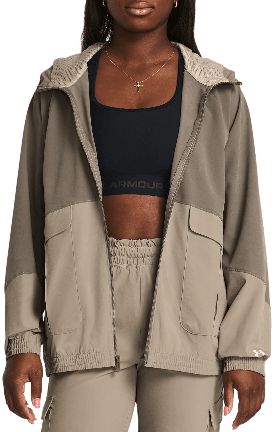 Bunda s kapucí Under Armour ArmourSport Cargo Oversized Jacket