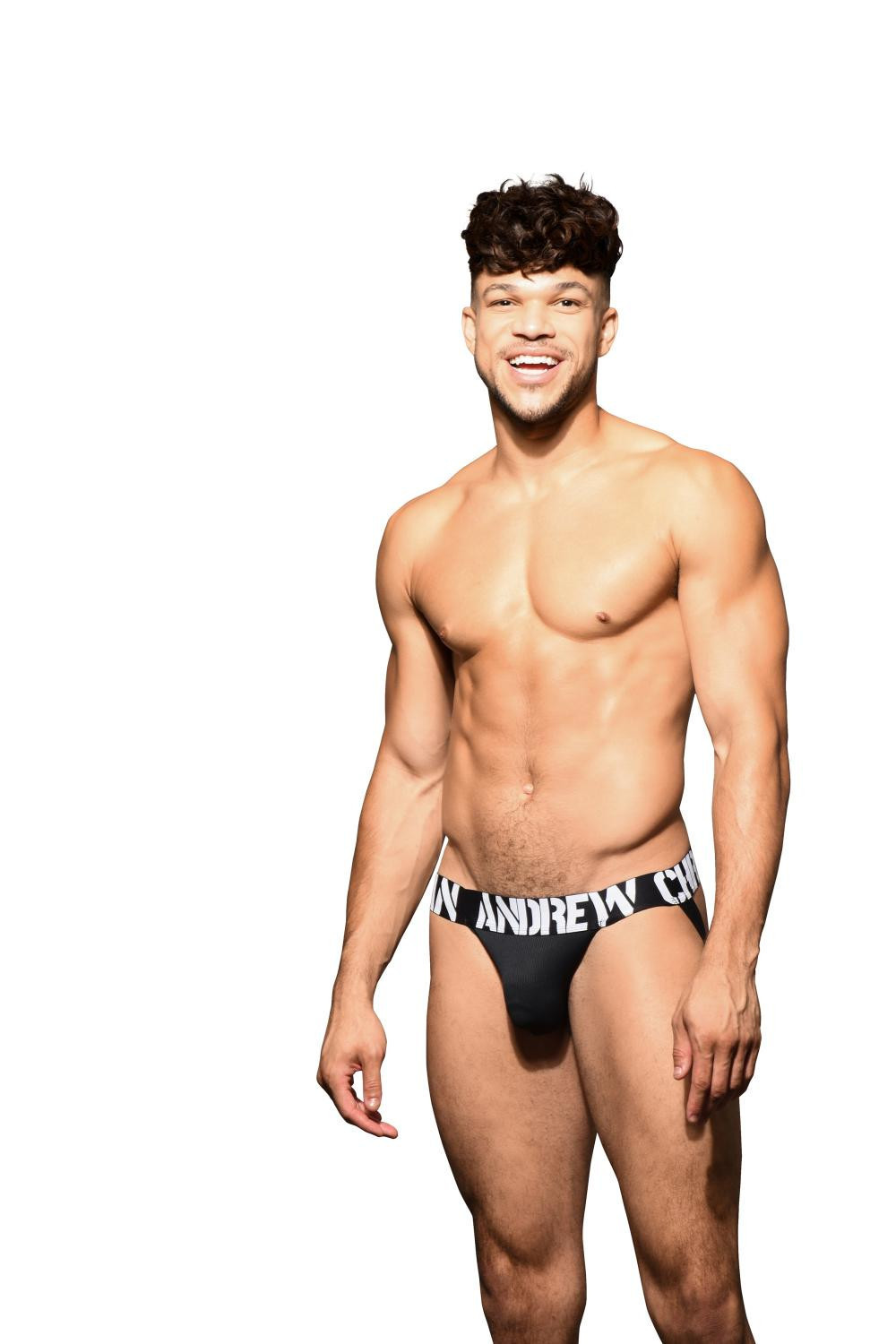 Pánské jocksy Andrew Christian černé ALMOST NAKED (93096-BLK) L