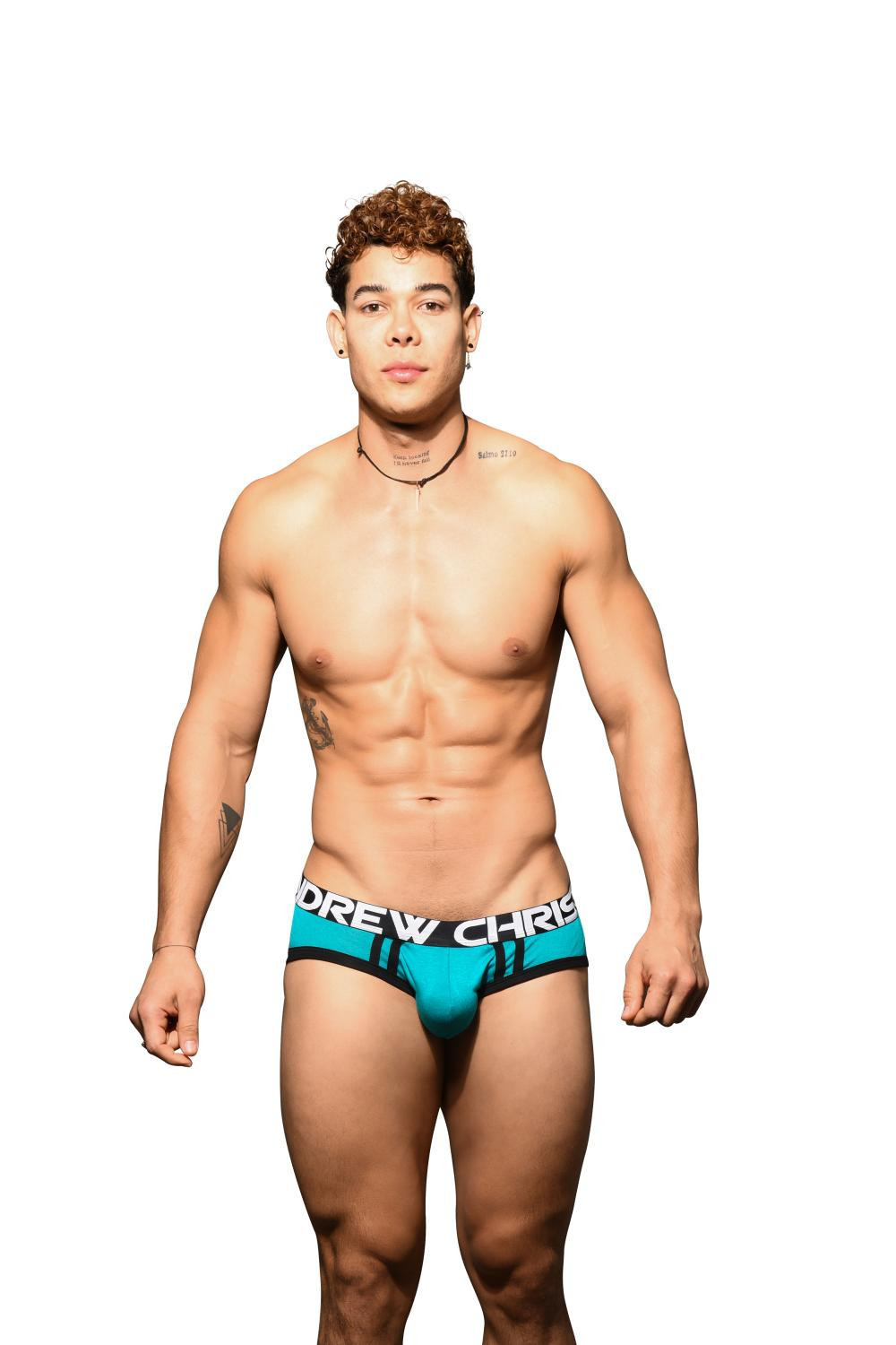 Pánské slipy Andrew Christian modré SHOW-IT (93089-TEAL) S