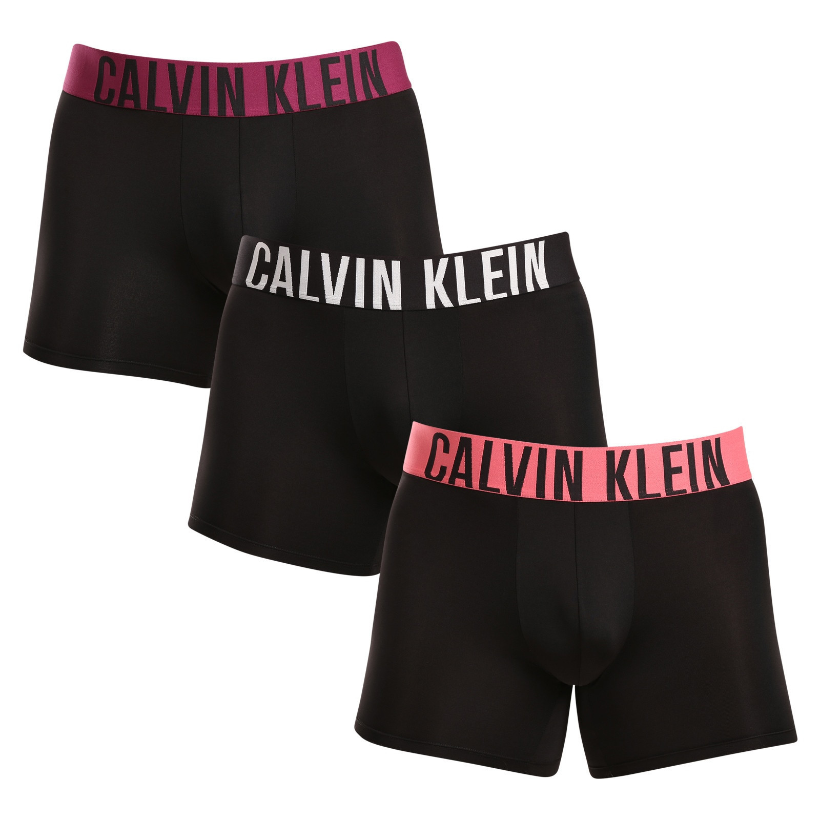 3PACK pánské boxerky Calvin Klein černé (NB3612A-MDL) M