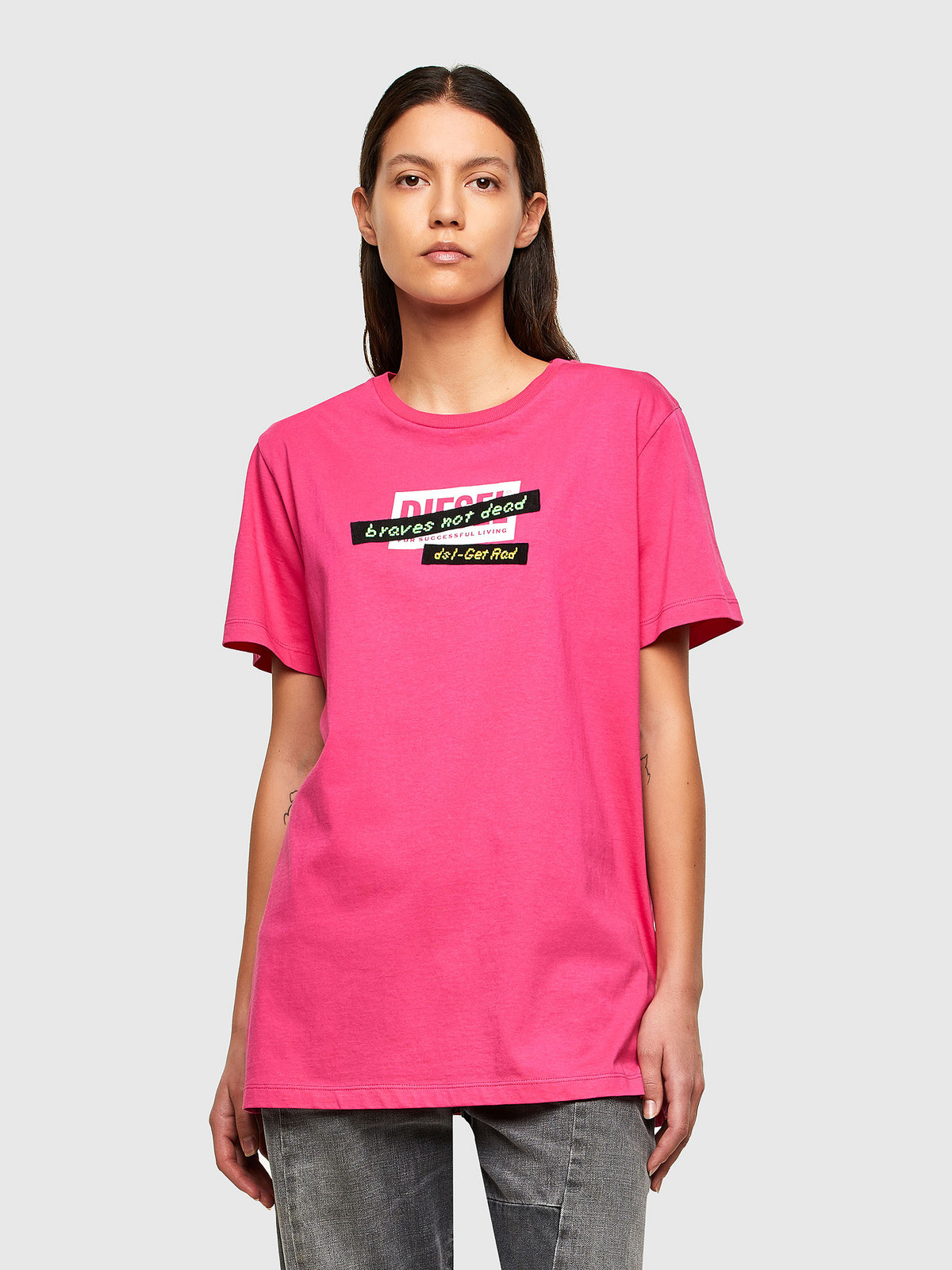 Diesel T-shirt - TDARIAR2 TSHIRT pink