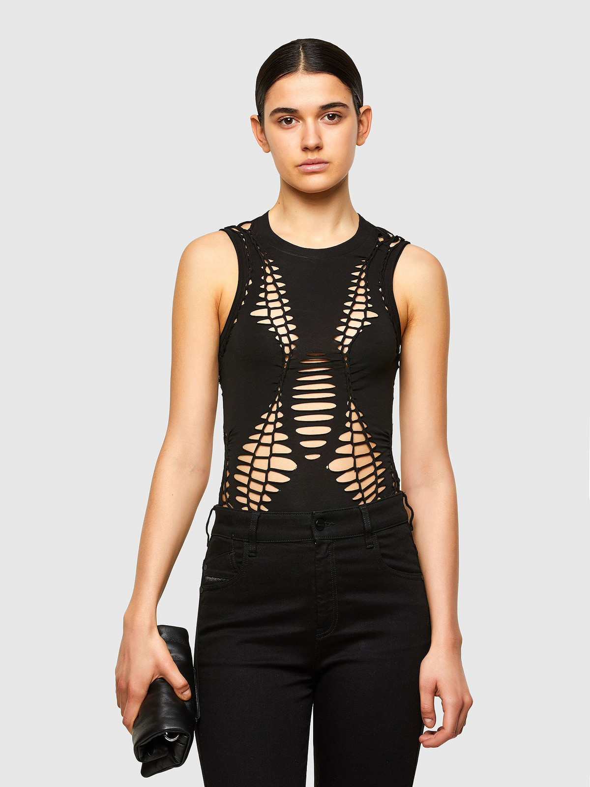 Diesel Bodysuit - T-BRAID TANK TOP black