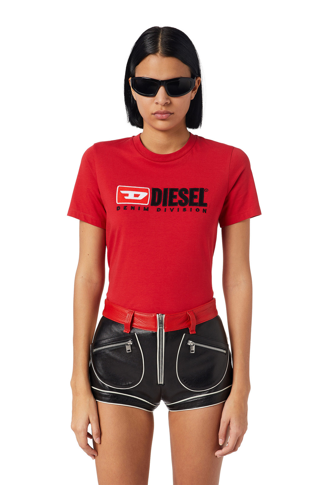 Diesel T-shirt - T-REG-DIV T-SHIRT red