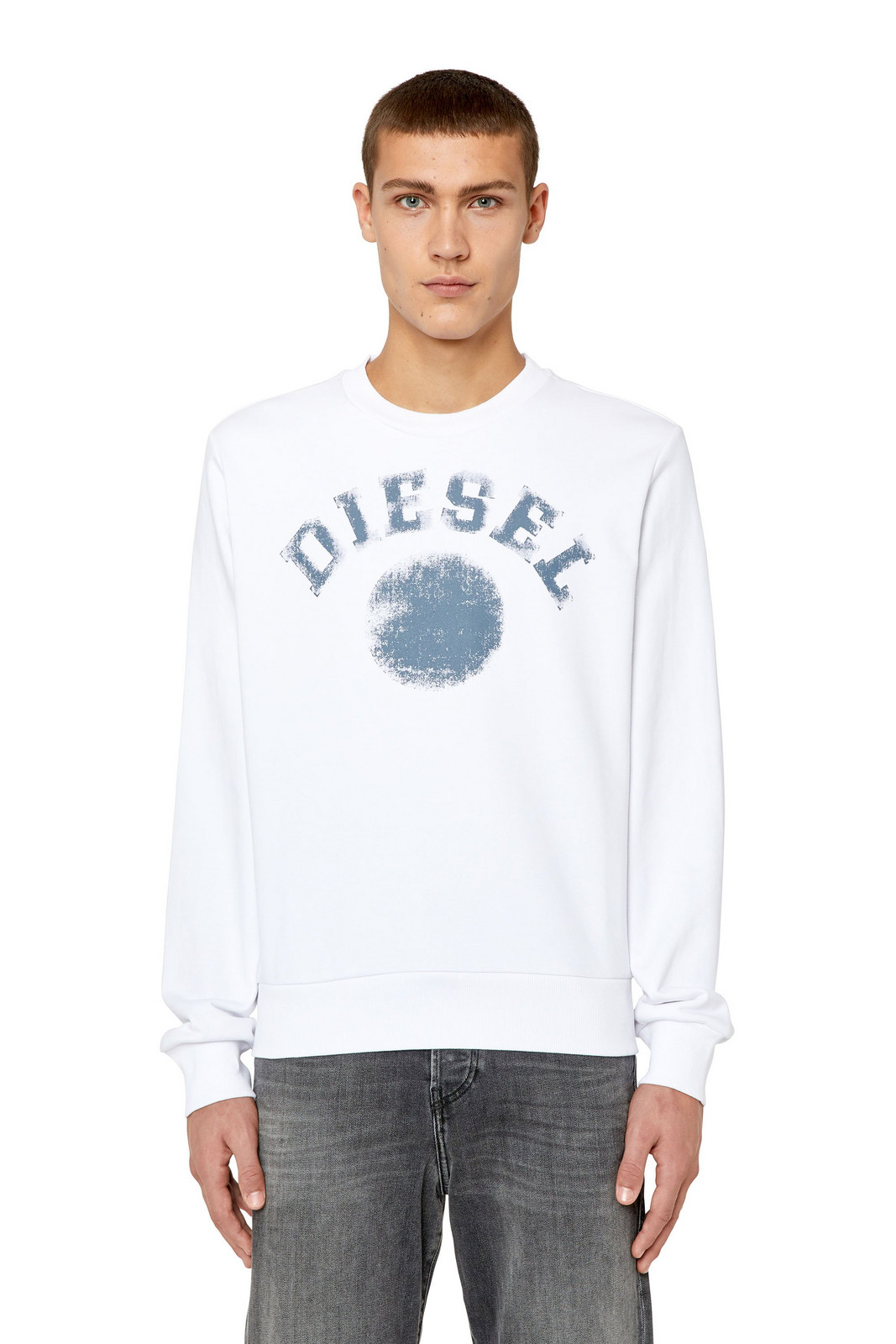 Diesel Sweatshirt - S-GINN-K30 SWEAT-SHIRT white