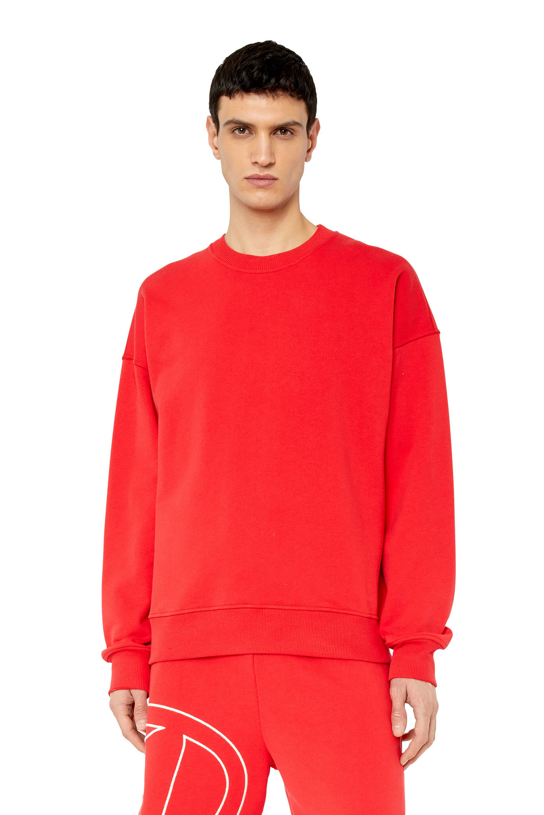 Diesel Sweatshirt - S-ROB-MEGOVAL SWEAT-SHIRT red