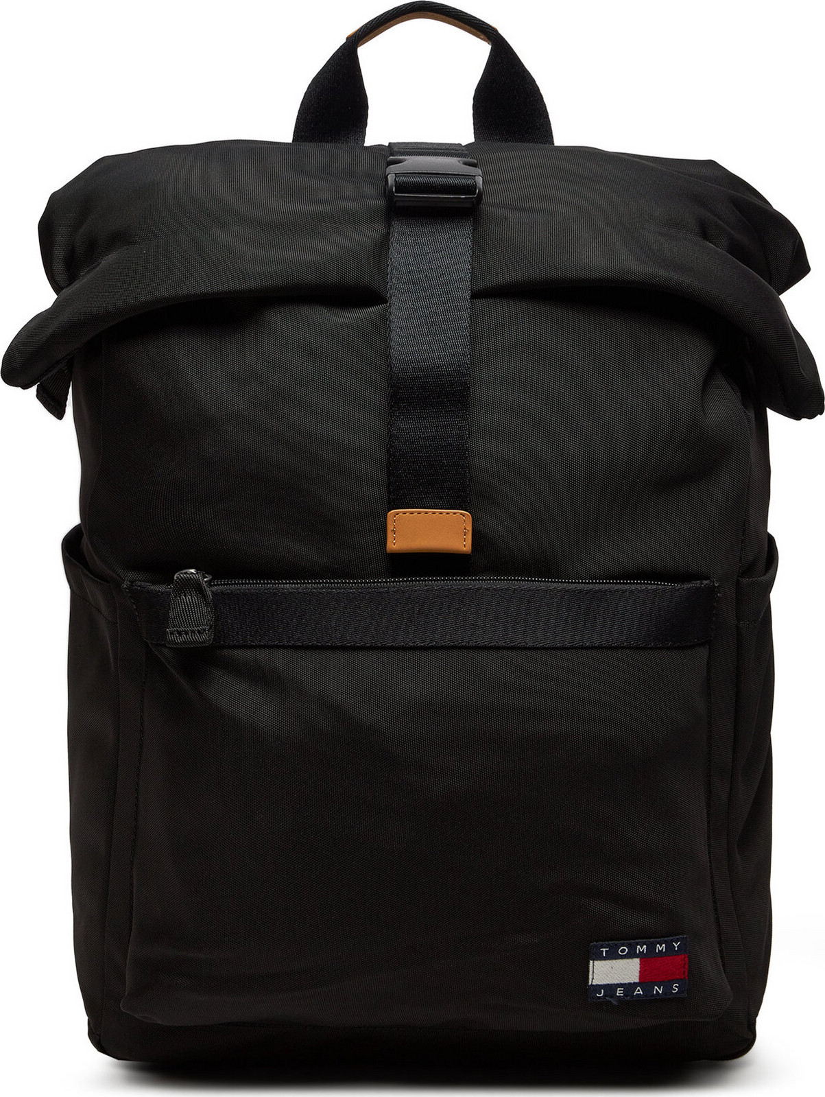 Batoh Tommy Jeans Tjm Essential Rolltop Backpack AM0AM12414 Černá