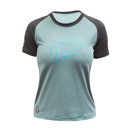 FT WOMEN'S HORIZON SHORT SLEEVE TEE MINT/BLACK velikost S