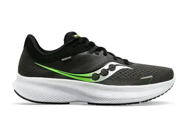 Saucony Ride 16 pánská běžecká obuv Umbra/Slime vel. UK 8 / EU 42,5